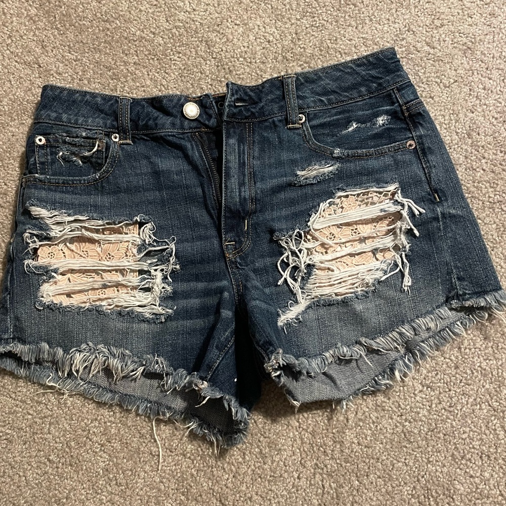 American eagle denim shorts size 10